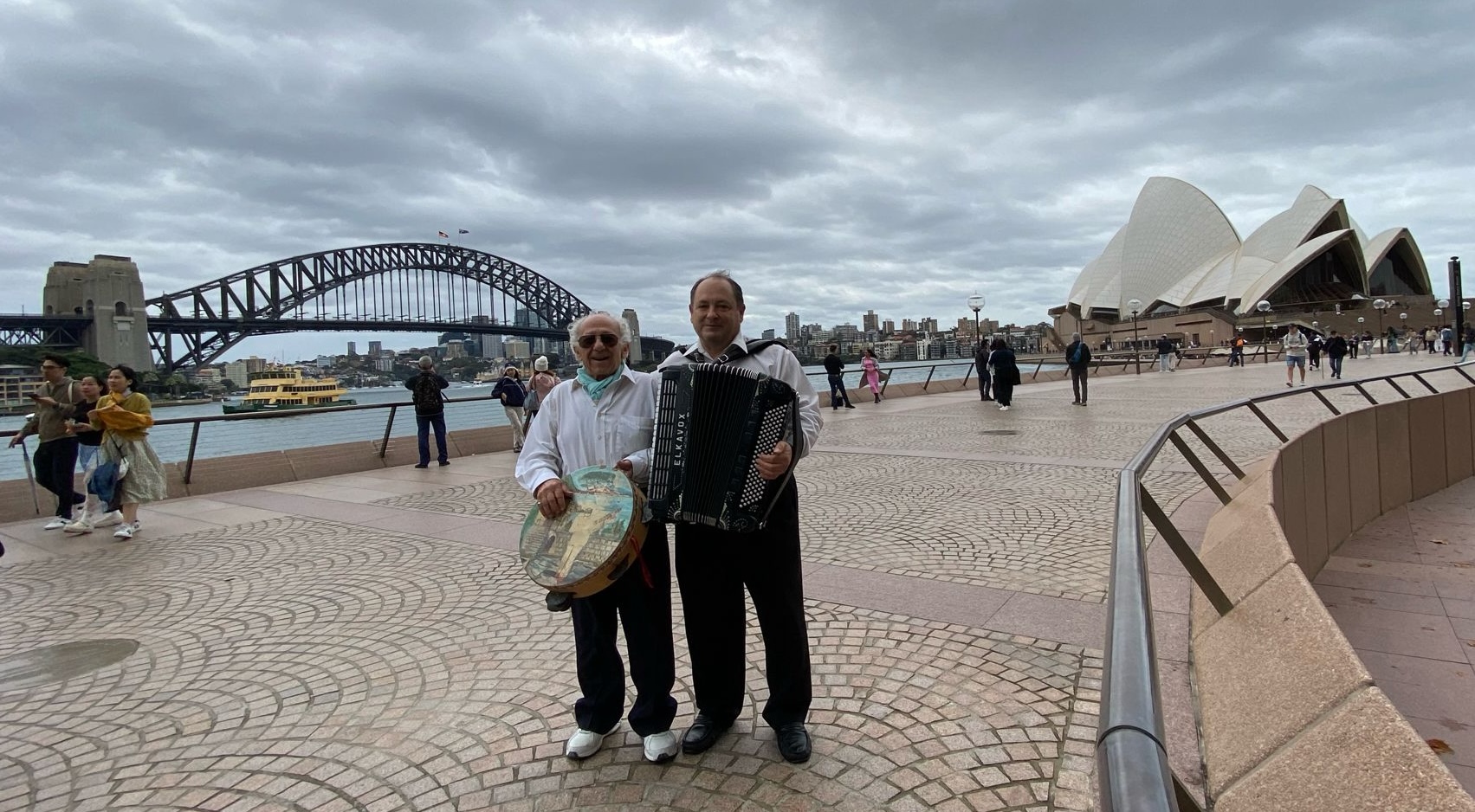 Giancarlo and Tony at the Sydney Opera House